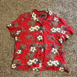 Island Traders red floral set